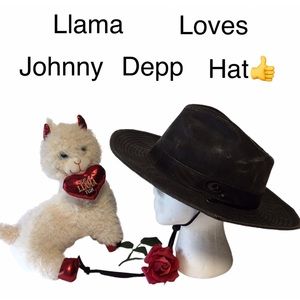 Signatures Weathered Safari Hat Flat Wide Big Brim Fedora L/XL Chin strap